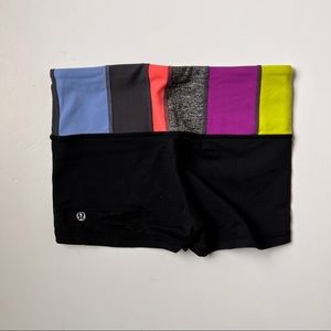 Lululemon short biker shorts - size 4